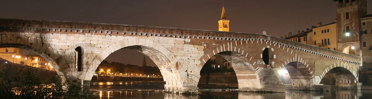 verona ponte pietra by andrea zaffaroni